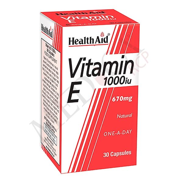 Health Aid Vitamin E Capsules 1000IU