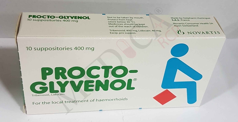 Procto-Glyvenol 400 mg 10 suppositories buy online