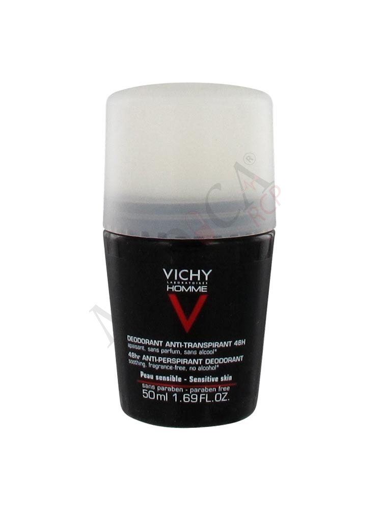 Vichy Homme Roll-on Deodorant Sensitive Skin 