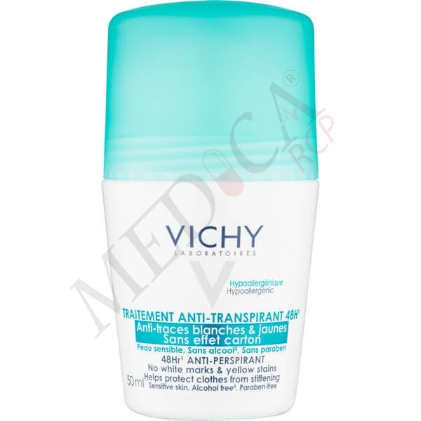 Vichy Deodorant Roll-on No white marks and yellow stains