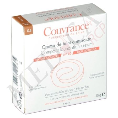 Avène Couvrance Crème De Teint Compacte Confort Miel 4