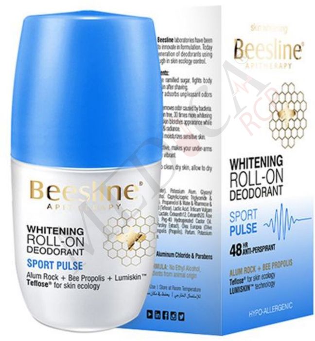 Beesline Déodorant Roll-on Blanchissant Sport Pulse