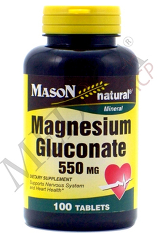 Mason Gluconate de magnésium 550mg