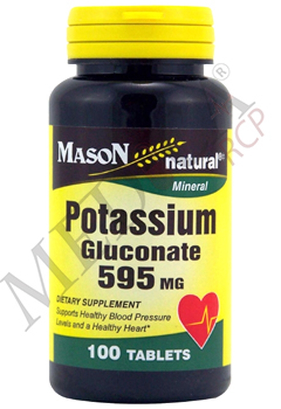Mason Potassium Gluconate 595mg