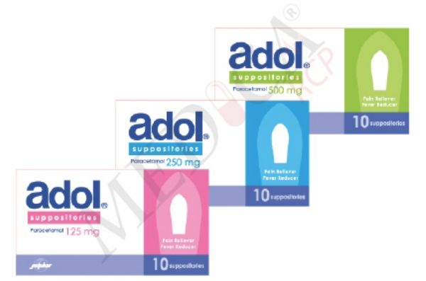 Adol Suppositories 500mg