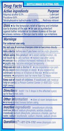 Medica RCP |Clear Eyes Triple Action Relief | Indications | Side ...