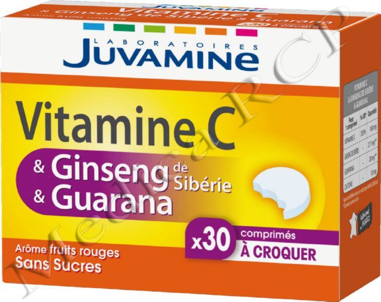 Juvamine Vitamine C & Ginseng & Guarana