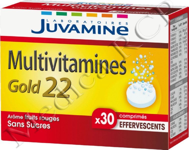 Juvamine Fizz Multivitamines Gold