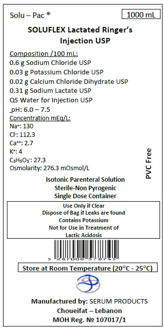 Soluflex Lactated Ringer'S Injection, USP 1000ml