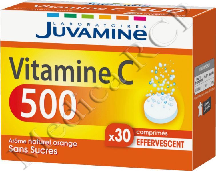 Juvamine Vitamine C500 Comprimés Effervescents