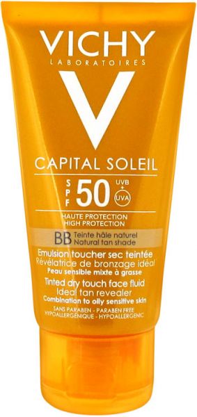 Ideal Soleil BB Tinted Mattifying Face Fluid Dry Touch SPF50